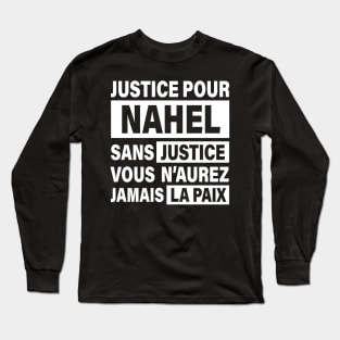 Justice Pour Nahel Long Sleeve T-Shirt